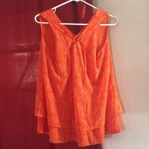 Orange Seamless blouse